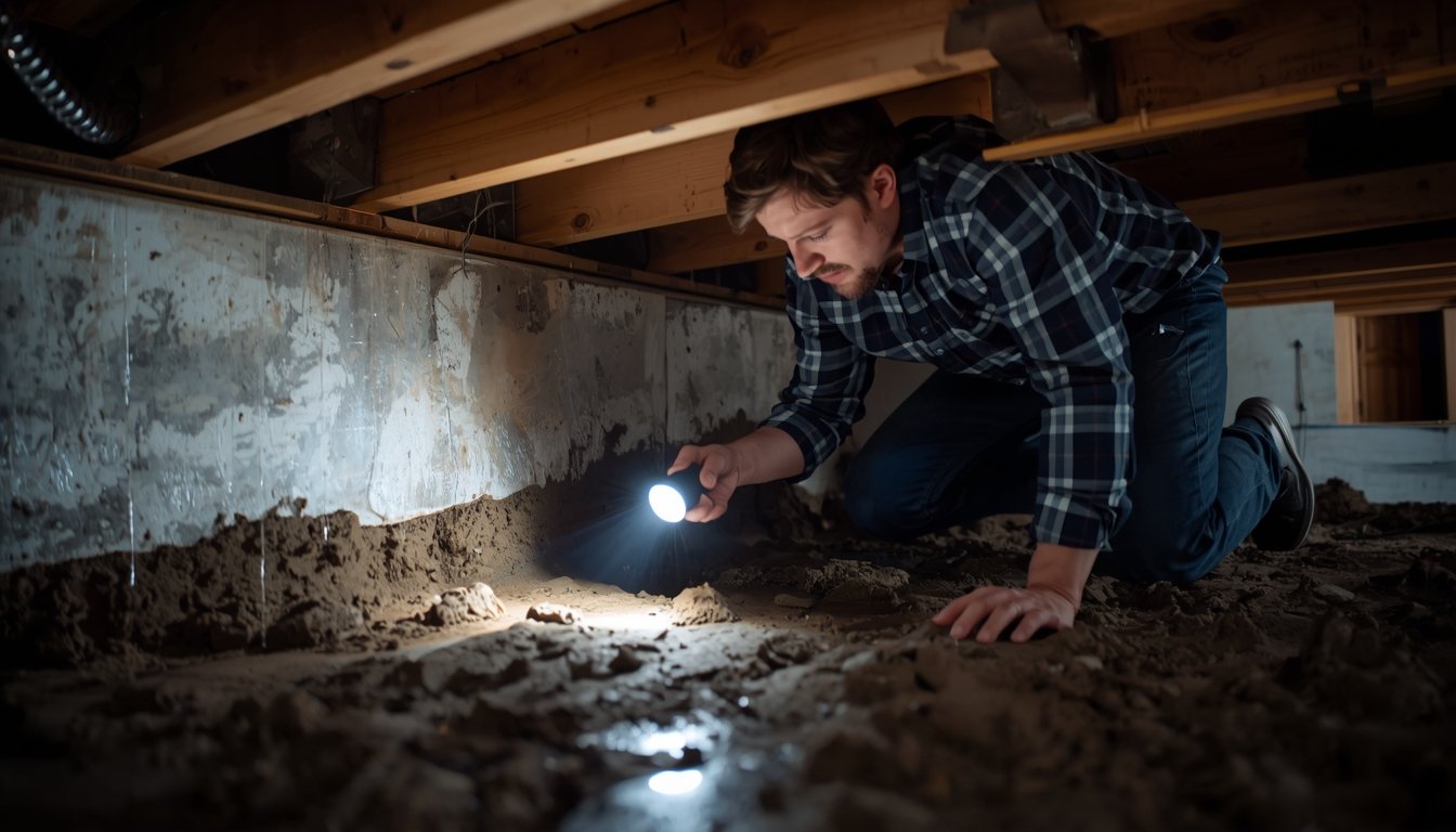 identifying leak vs condensation under house